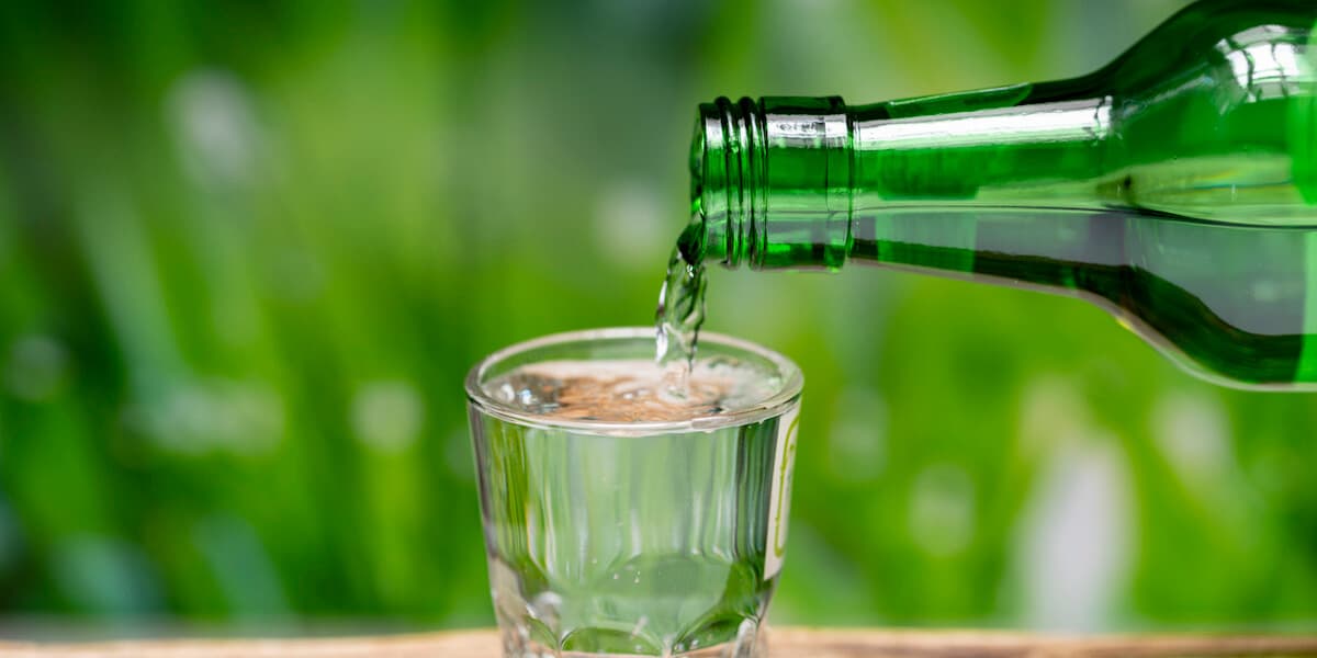 Pouring Soju