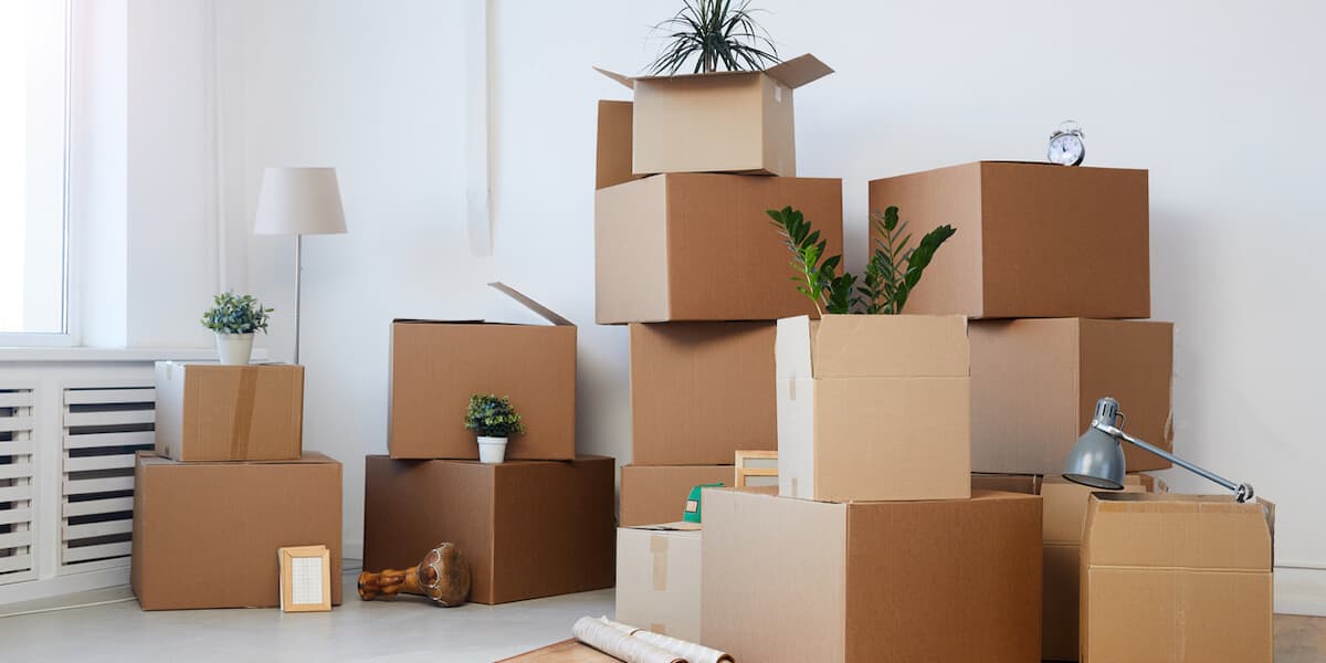Cardboard Boxes Background
